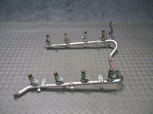 99-02 Mercedes R129 SL500 M113.961 Engine Fuel Rail w Injectors & Hose Assy OEM