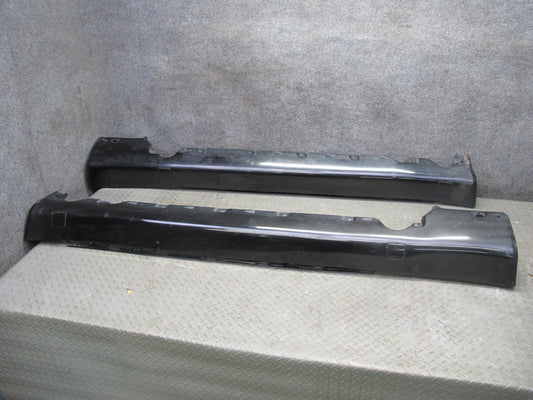96-02 Mercedes R129 Sl-class Set of 2 Side Skirt Rocker Panel Molding Black OEM