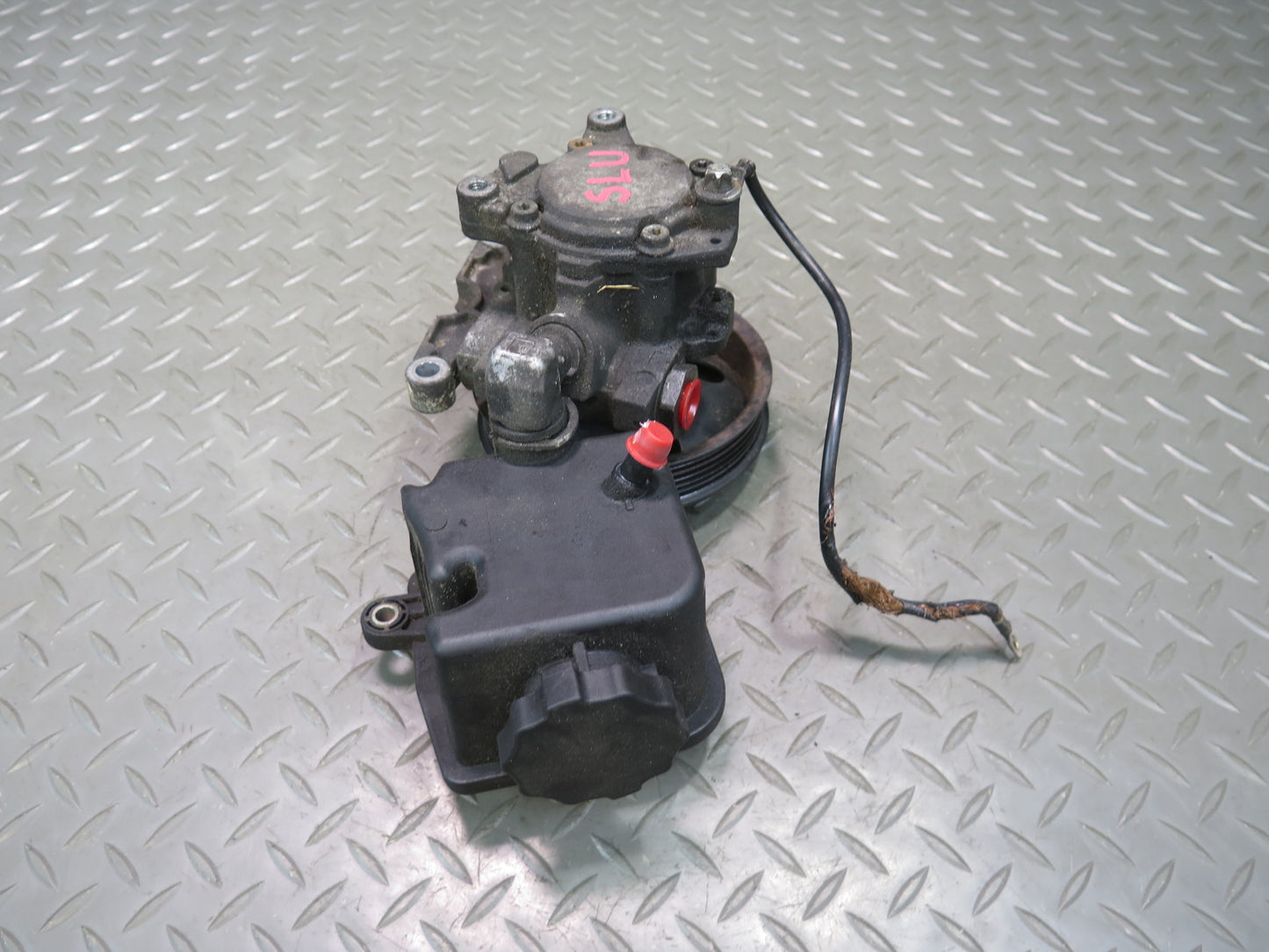 99-02 Mercedes R129 SL500 Hydraulic Power Steering Pump w Reservoir Assy OEM