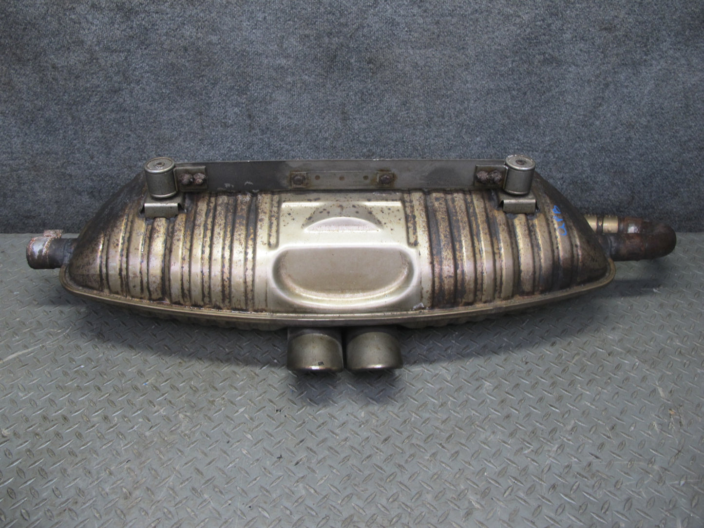 2000-2002 Porsche Boxster S 986 3.2L Rear Exhaust Muffler w Tips 99611114105