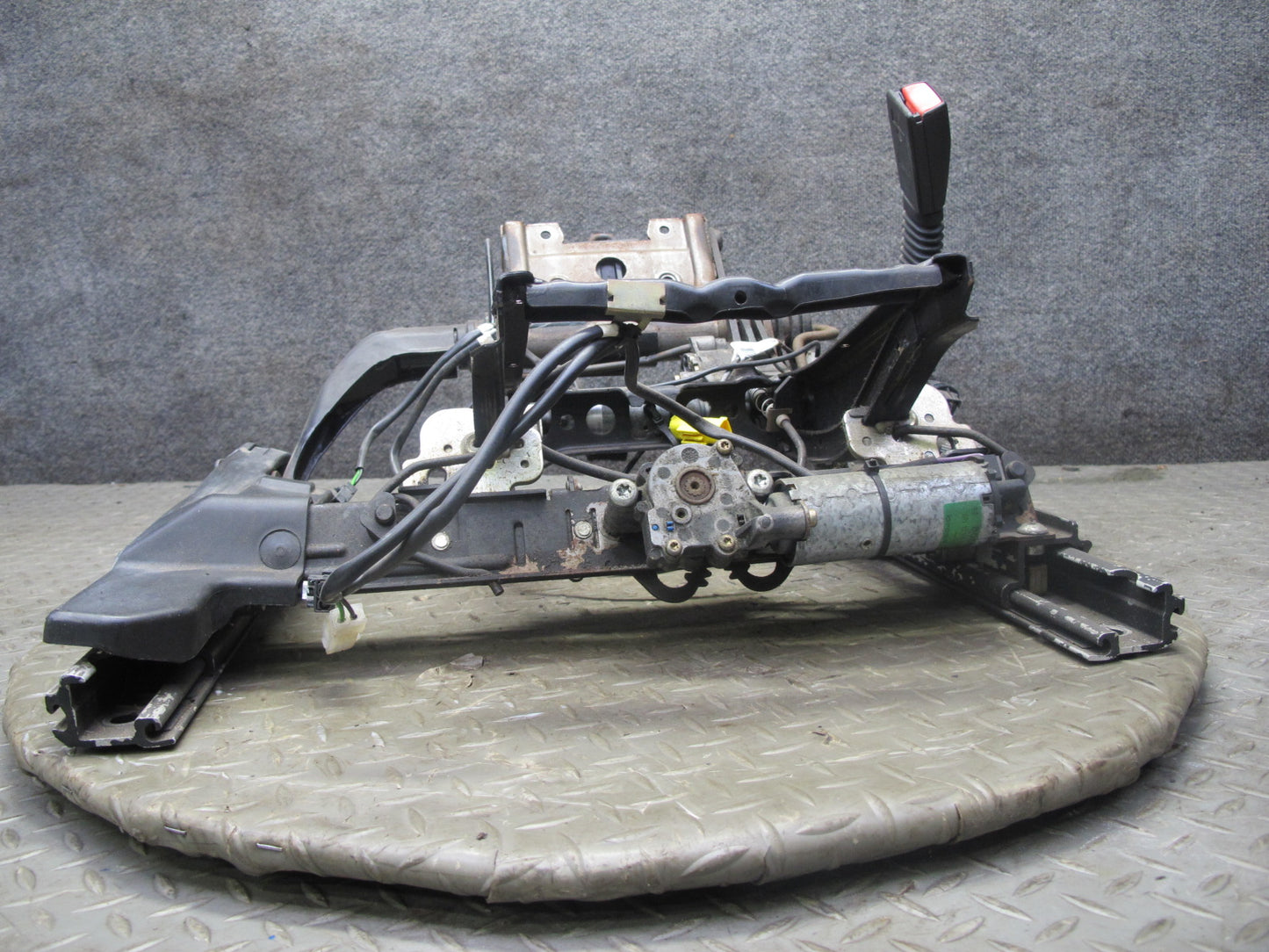 96-99 BMW E36 328i Convertible Front Right Seat Lower Frame Track Rail Motor OEM