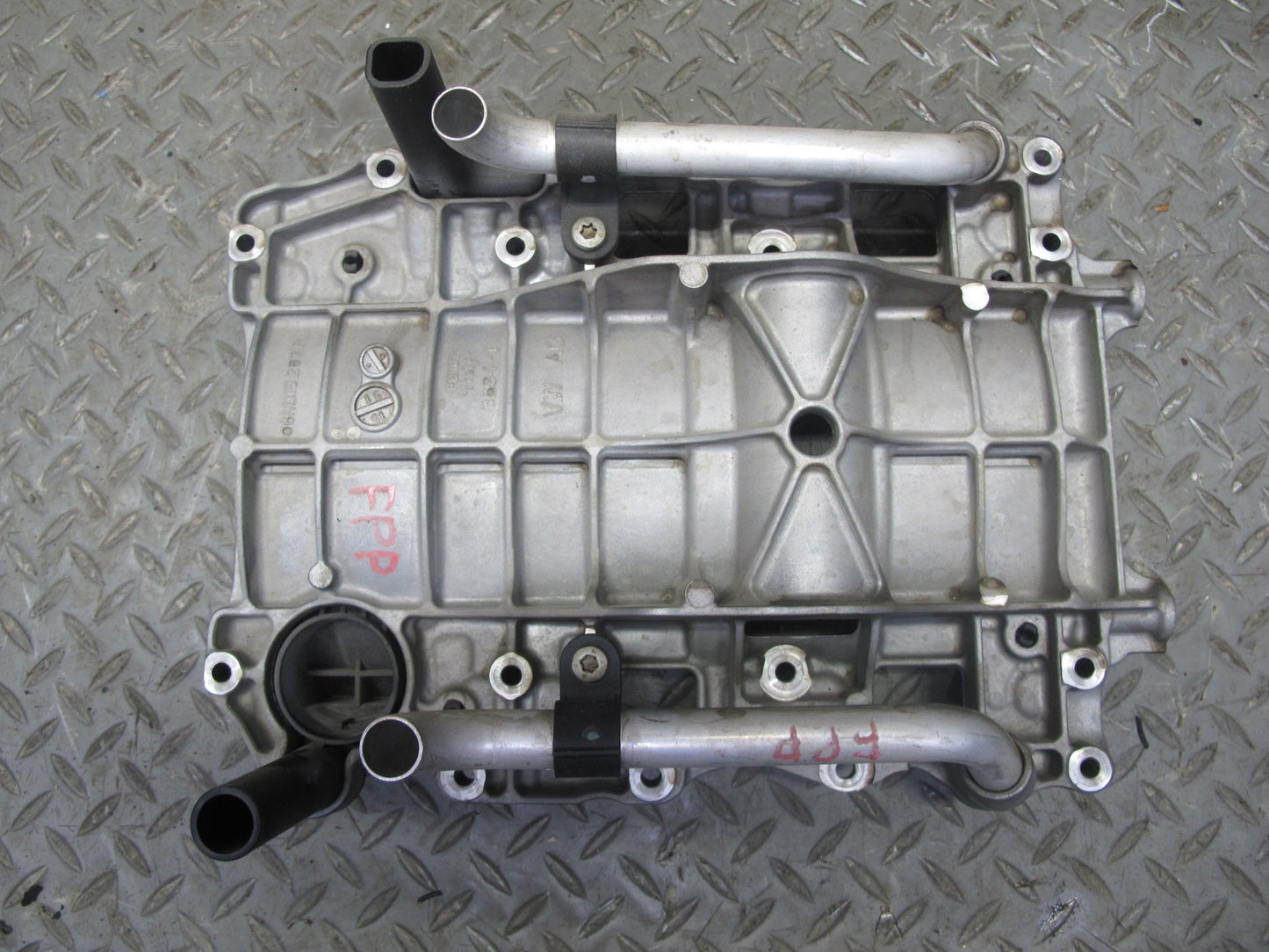 17-19 Porsche Panamera 971 2.9L Csza Engine Oil Pan Sump Tray Tube Set