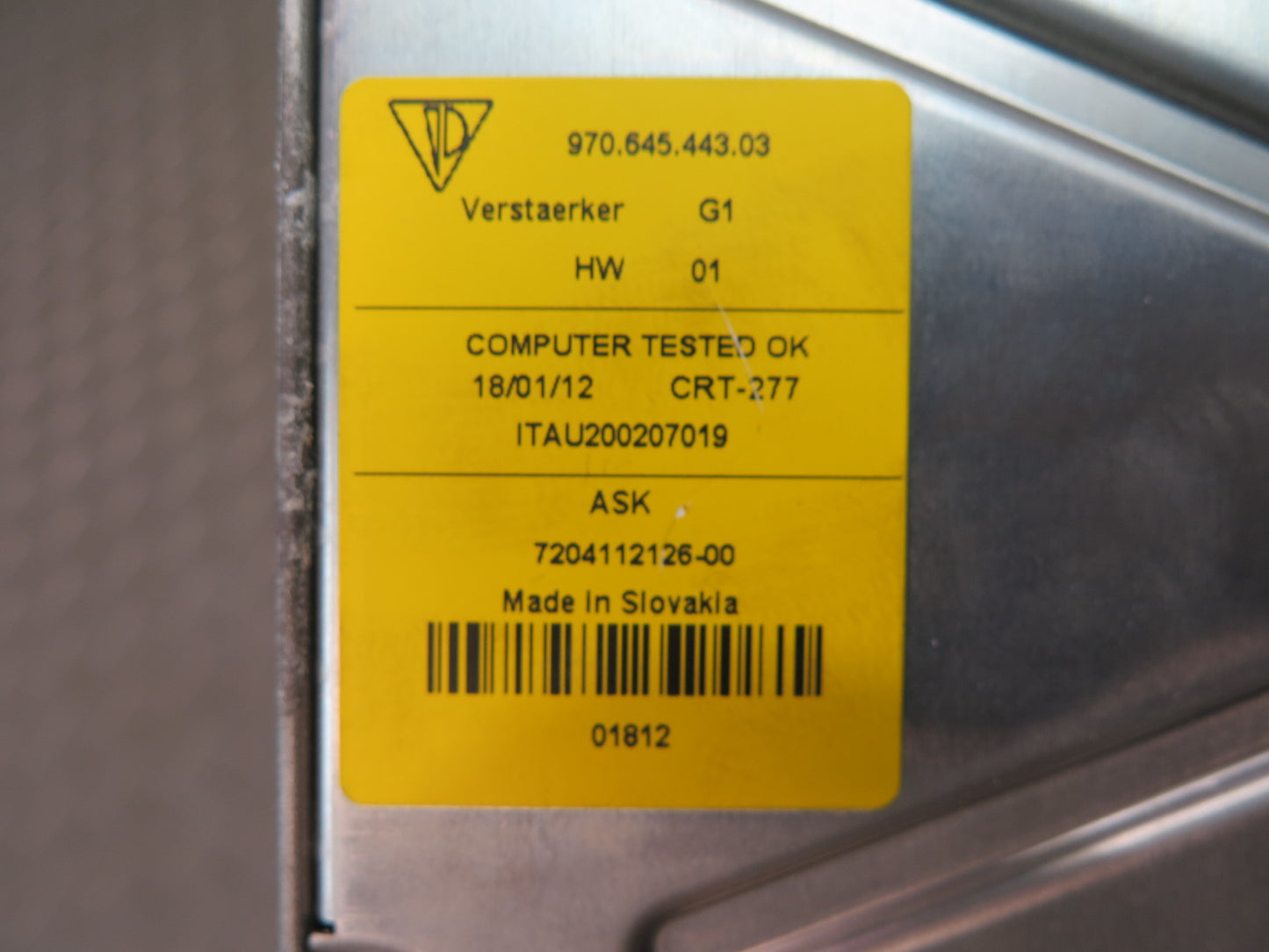 2010-2016 Porsche Panamera 970 Audio System Amplifier AMP 97064544303