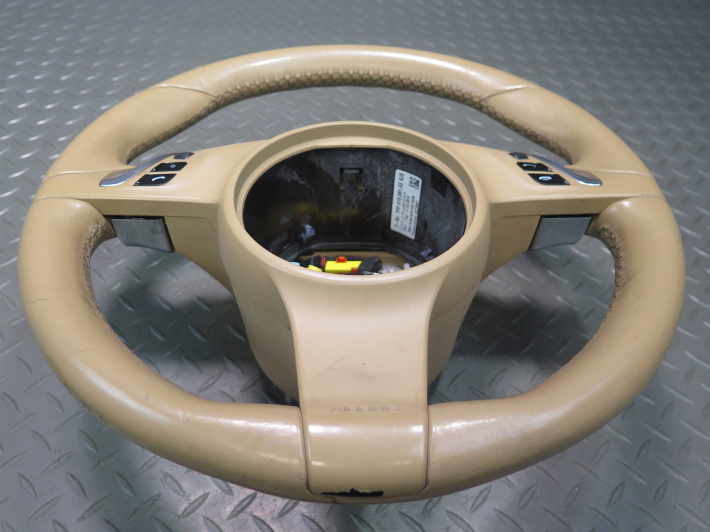 2011-2014 Porsche Cayenne 958 Multifunction Heated Leather Steering Beige