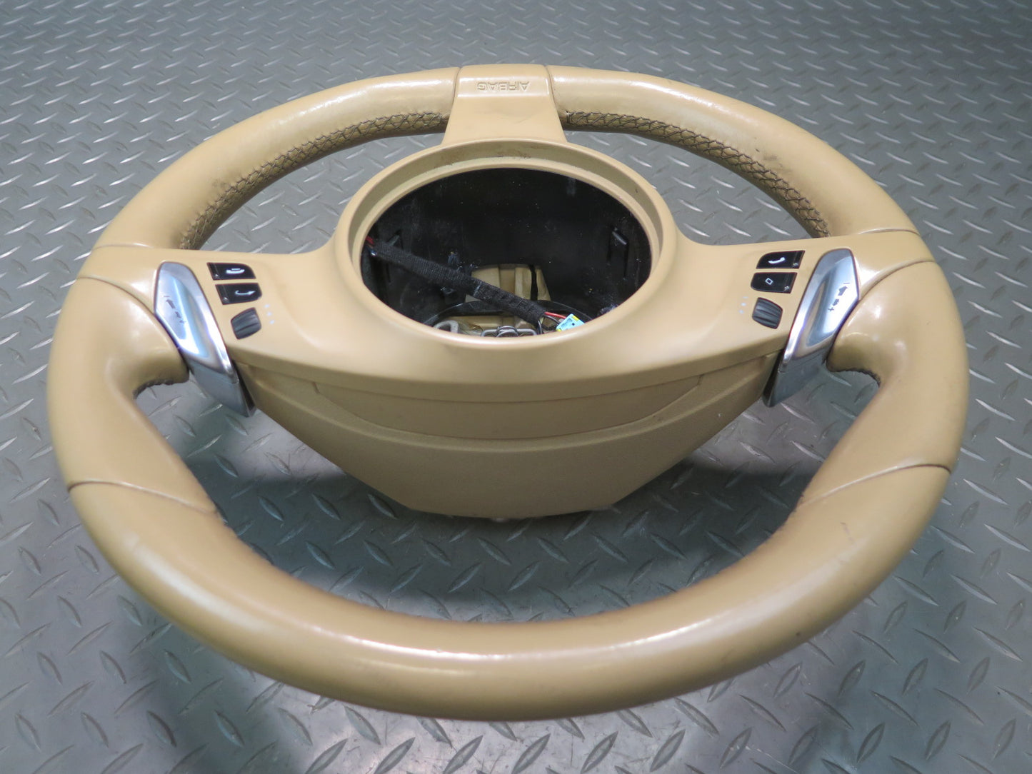 2011-2014 Porsche Cayenne 958 Multifunction Heated Leather Steering Beige