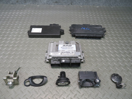2011 Mini S R57 N18 ECU ECM Body CAS3 Module Door Glove Ignition Lock  KEY Set