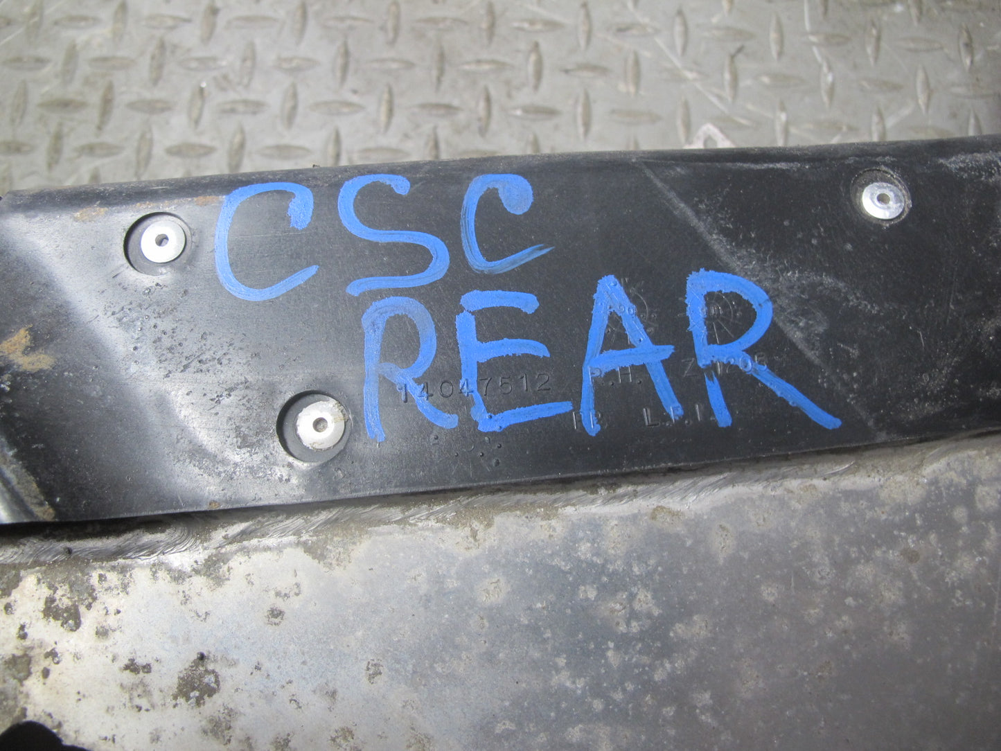 84-92 Chevrolet Corvette C4 Rear Bumper Reinforcement Impact Bar OEM