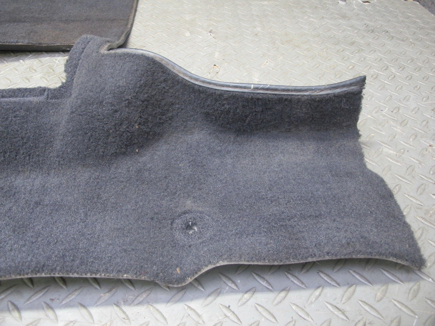 90-91 Chevrolet Corvette C4 Convert Rear Trunk Carpet w Speaker Grille Set OEM