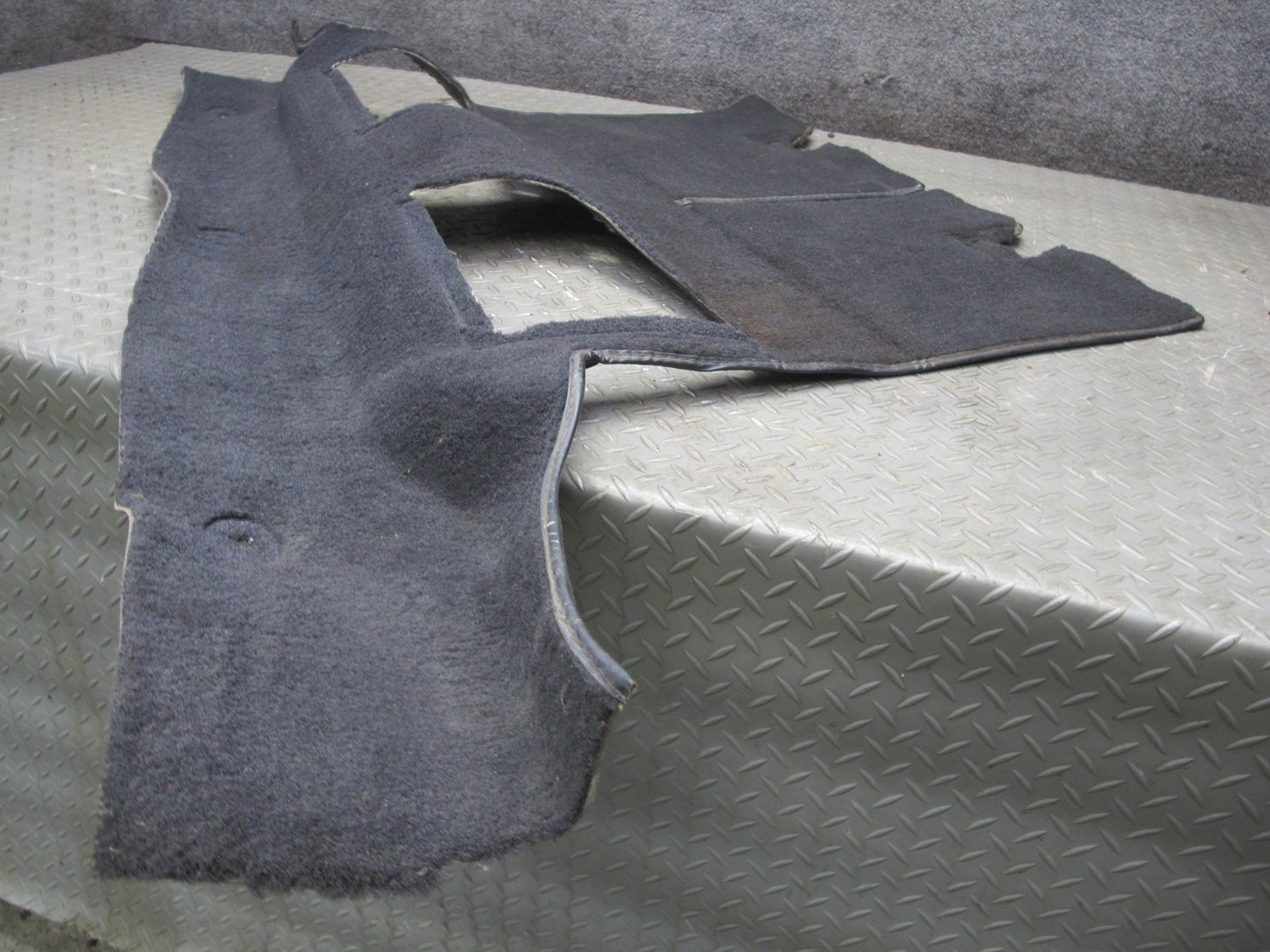 90-91 Chevrolet Corvette C4 Convert Rear Trunk Carpet w Speaker Grille Set OEM