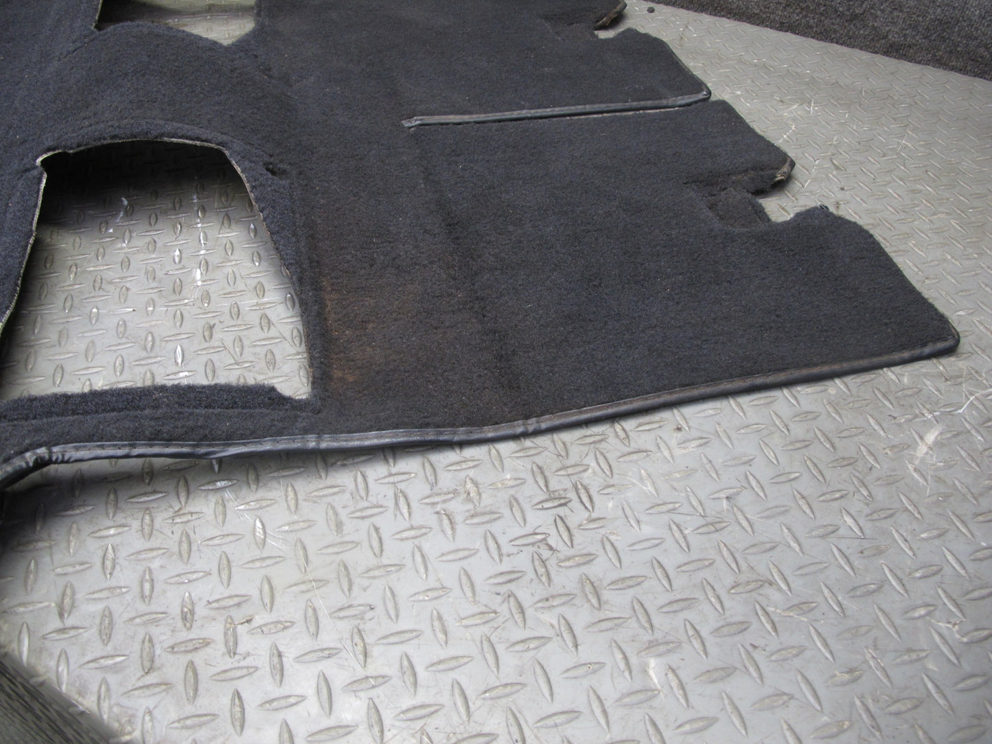 90-91 Chevrolet Corvette C4 Convert Rear Trunk Carpet w Speaker Grille Set OEM
