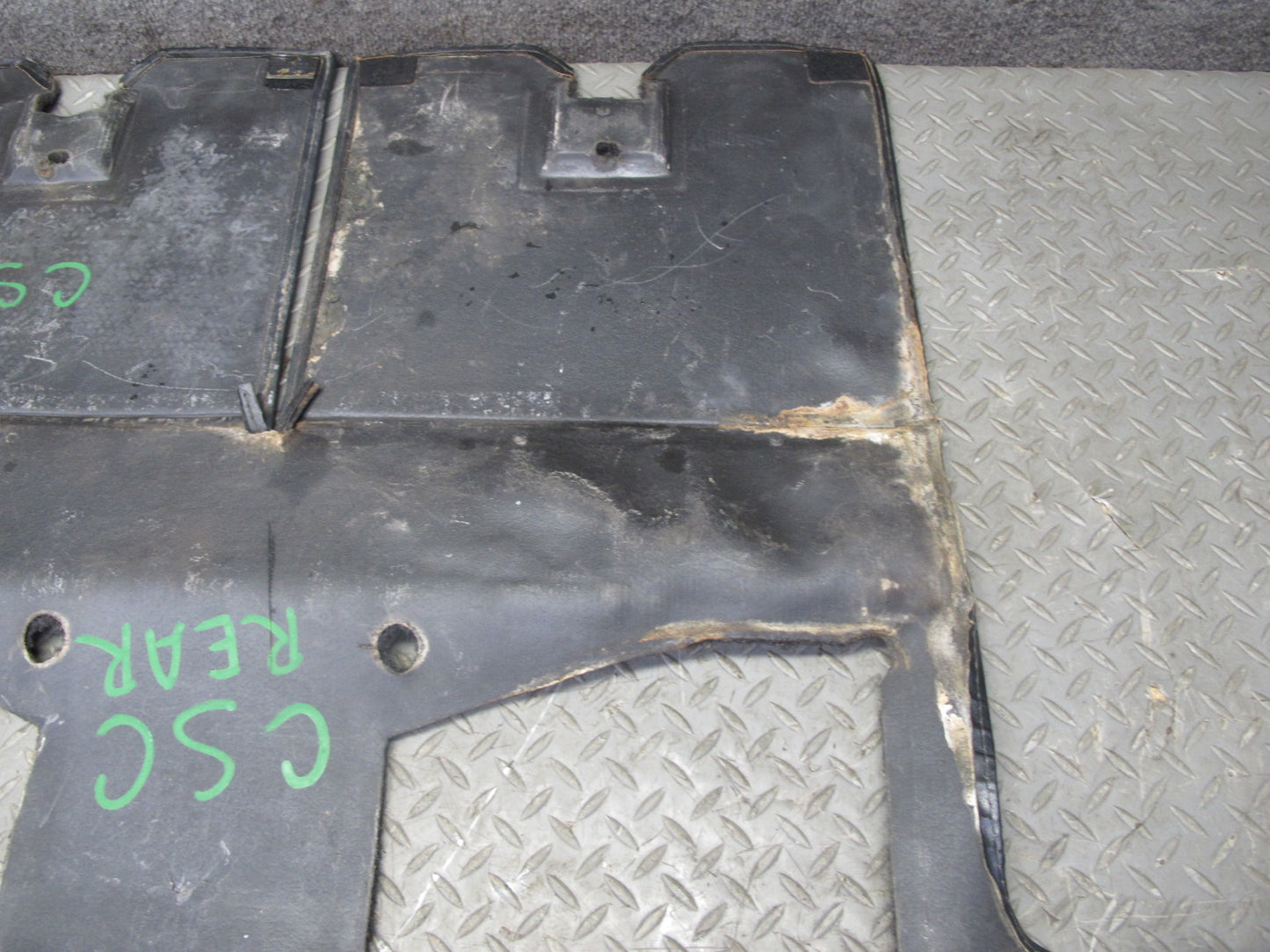 90-91 Chevrolet Corvette C4 Convert Rear Trunk Carpet w Speaker Grille Set OEM