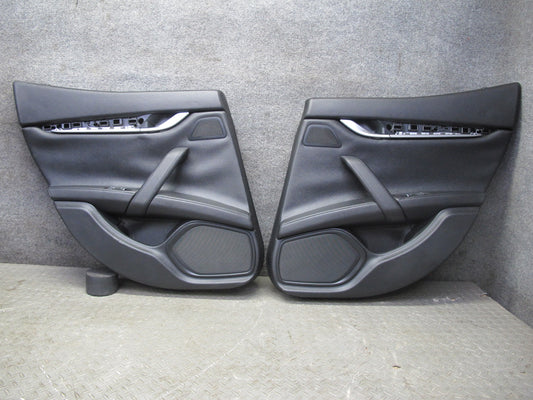 2014-2020 Maserati Ghibli M157 Rear Door Interior Trim Cover Panel Set of 2