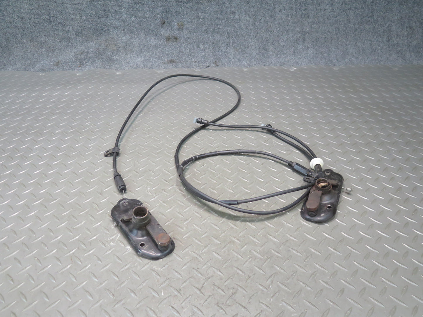 84-96 Chevrolet Corvette C4 Hood Lock Latch w Release Handle & Cable Set OEM