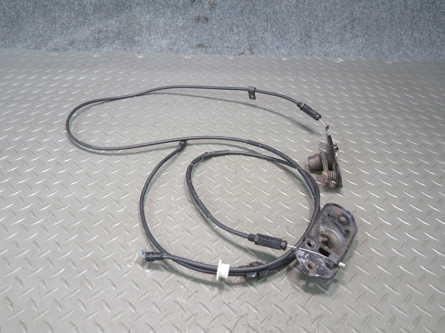 84-96 Chevrolet Corvette C4 Hood Lock Latch w Release Handle & Cable Set OEM