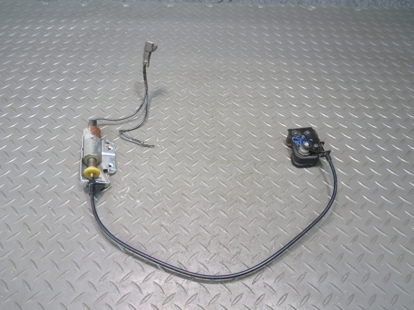 89-92 Chevrolet Corvette C4 Convertible Deck Lid Lock Actuator Cable Set OEM