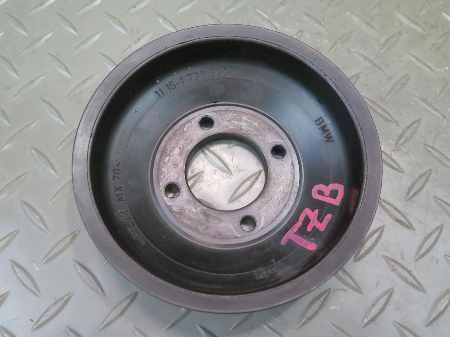 96-99 BMW E36 318ti 1.9L M44 Water Power Steering Pump Crankshaft Pulley Set OEM