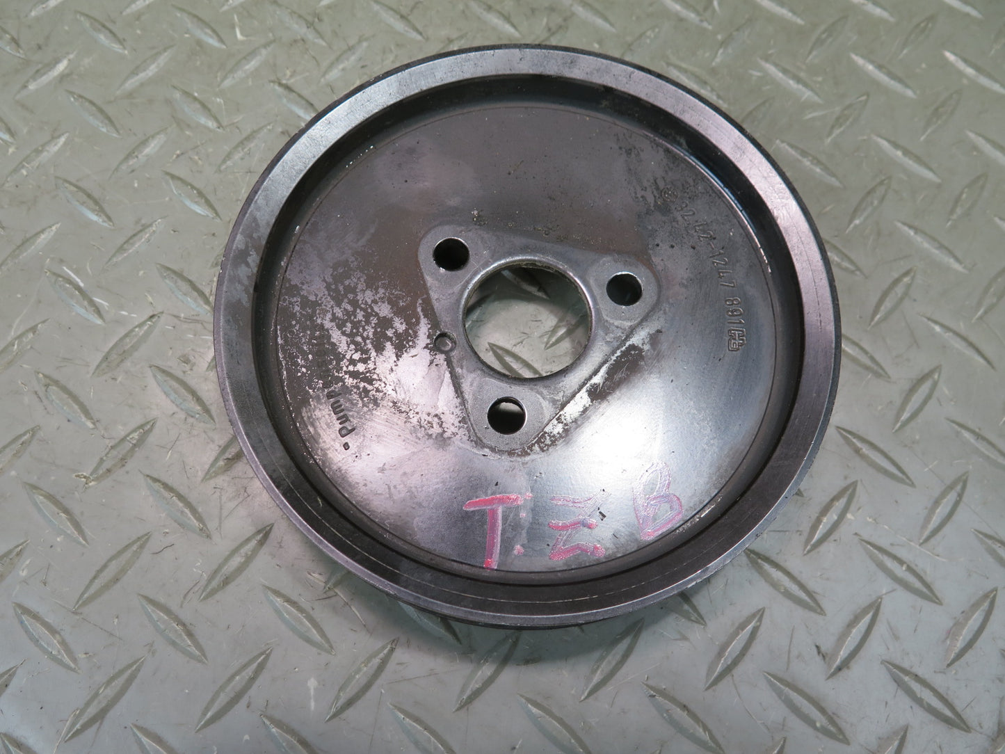 96-99 BMW E36 318ti 1.9L M44 Water Power Steering Pump Crankshaft Pulley Set OEM