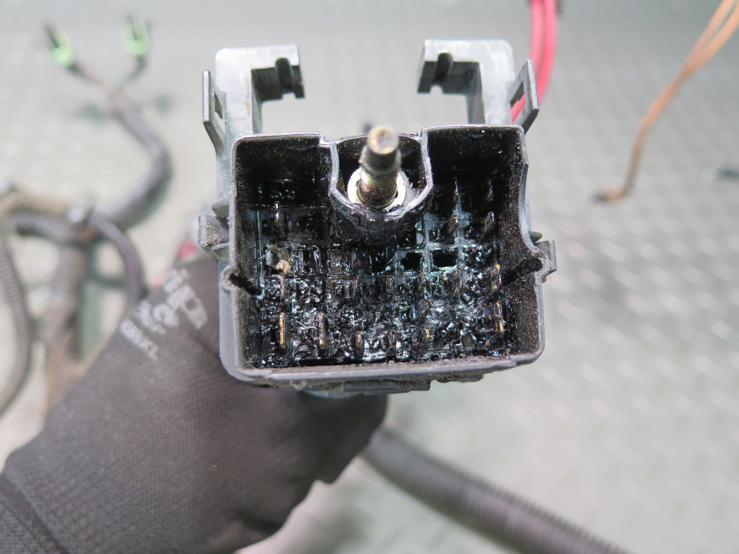 1991 Chevrolet Corvette C4 Front Bumper Headlight Wire Wiring Harness OEM