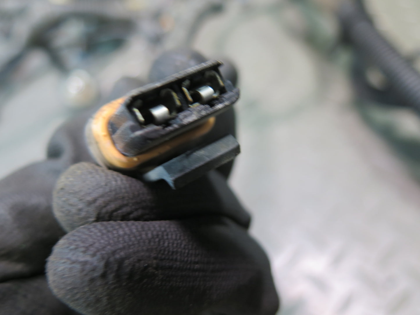 1991 Chevrolet Corvette C4 Front Bumper Headlight Wire Wiring Harness OEM