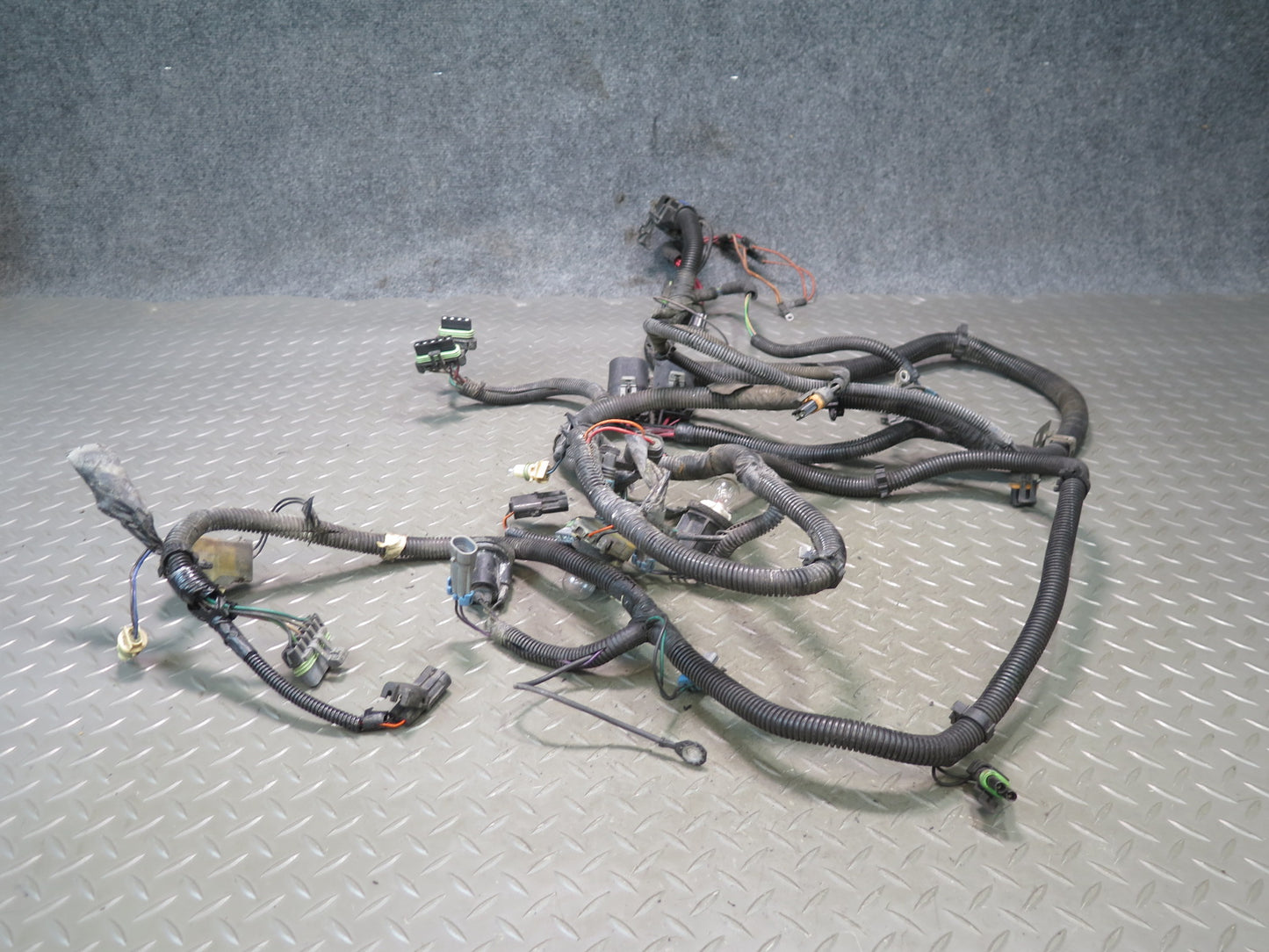 1991 Chevrolet Corvette C4 Front Bumper Headlight Wire Wiring Harness OEM