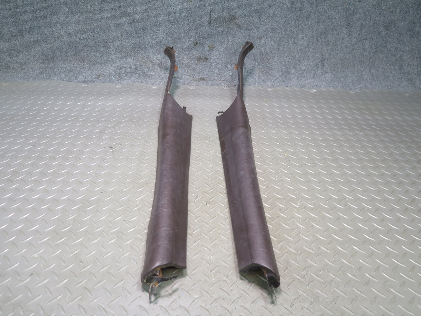 73-89 Mercedes R107 SL Convertible Set of 2 Front A Pillar Trim Cover Panel OEM