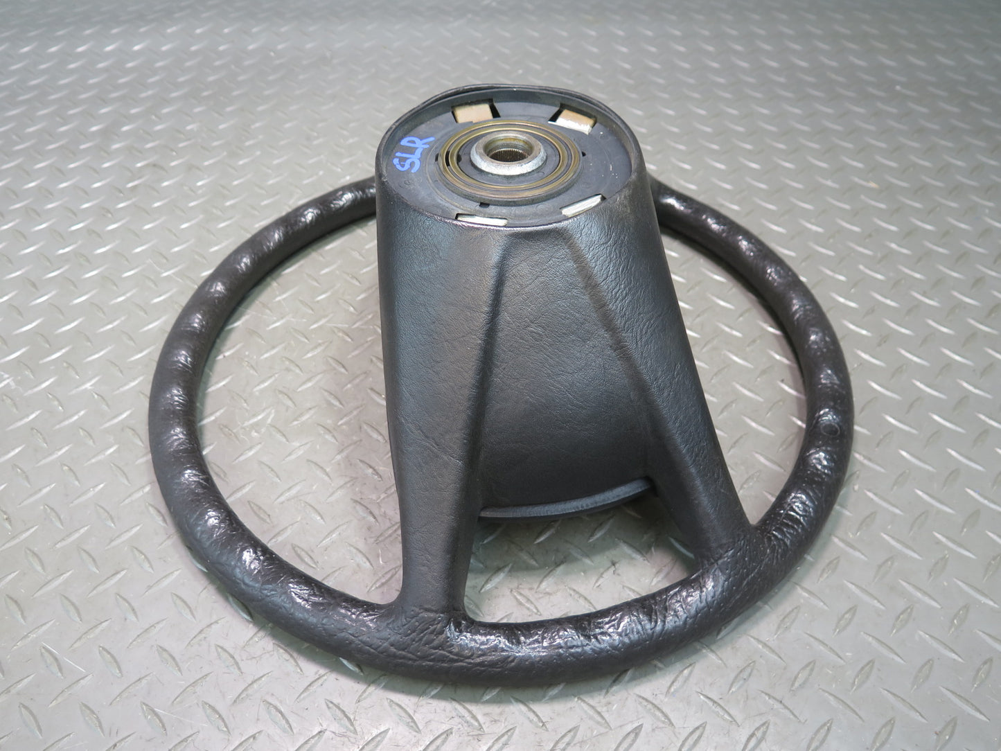 73-85 Mercedes R107 Sl-class Black Steering w Pad Cover OEM