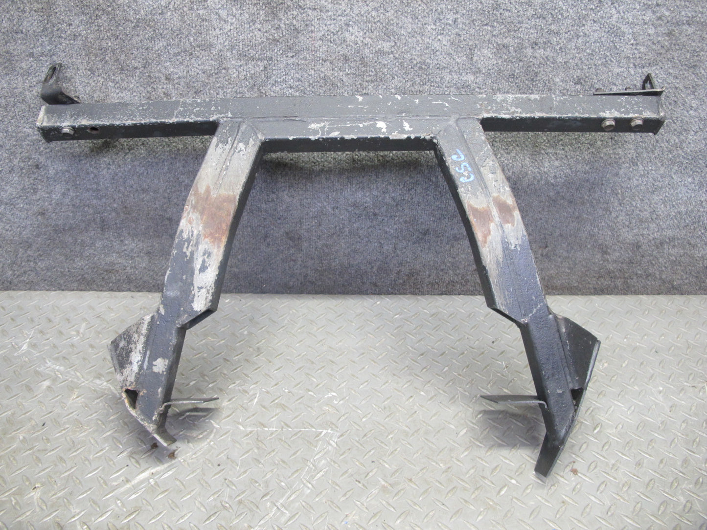 91-96 Chevrolet Corvette C4 Front Bumper Impact Bar w Skid Plates Set OEM