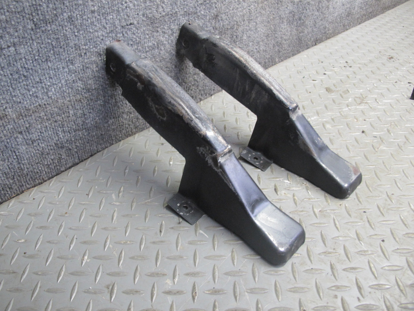 91-96 Chevrolet Corvette C4 Front Bumper Impact Bar w Skid Plates Set OEM