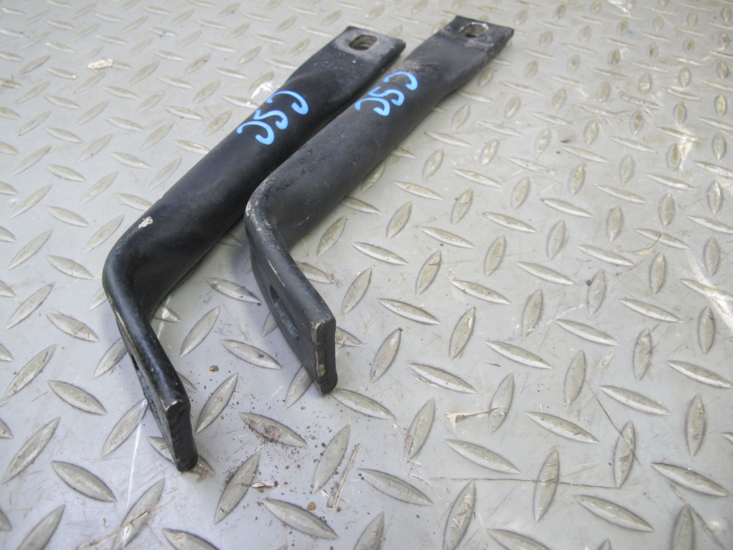 91-96 Chevrolet Corvette C4 Front Bumper Impact Bar w Skid Plates Set OEM