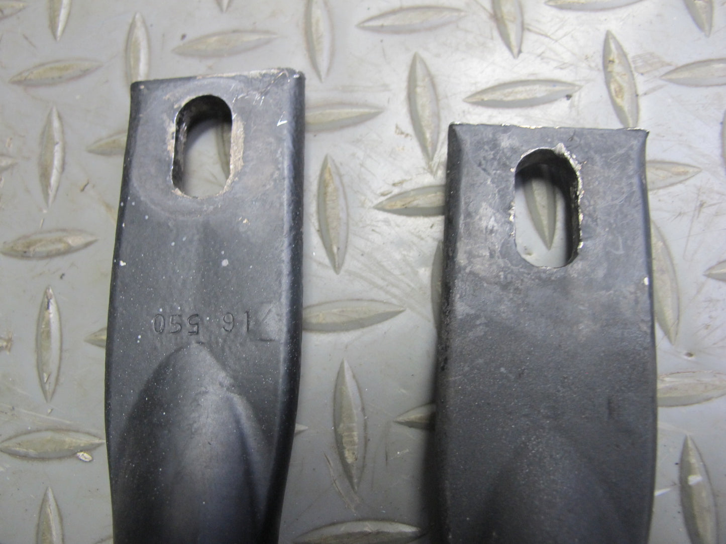 91-96 Chevrolet Corvette C4 Front Bumper Impact Bar w Skid Plates Set OEM