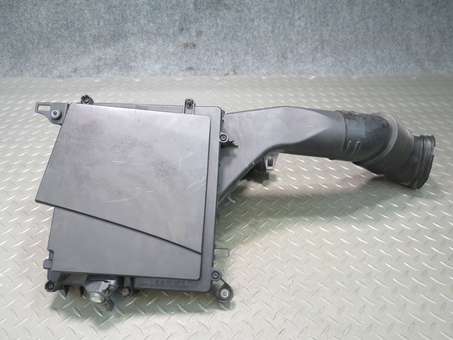 03-08 Mercedes R230 SL600 Left Air Intake Cleaner Filter Box w Duct & Sensor