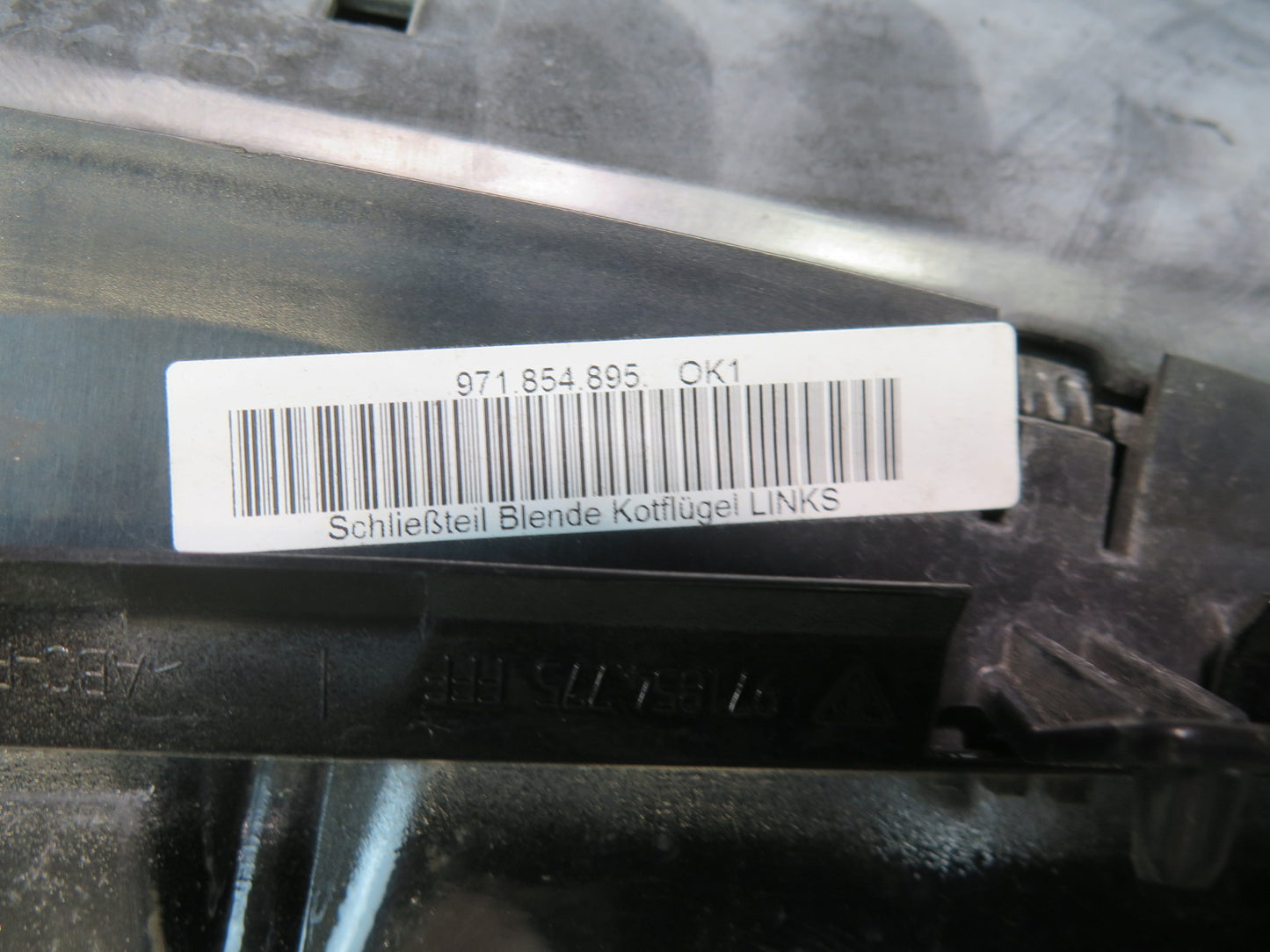 17-23 Porsche Panamera 971 Front Left  Fender Brake Air Duct 971809963