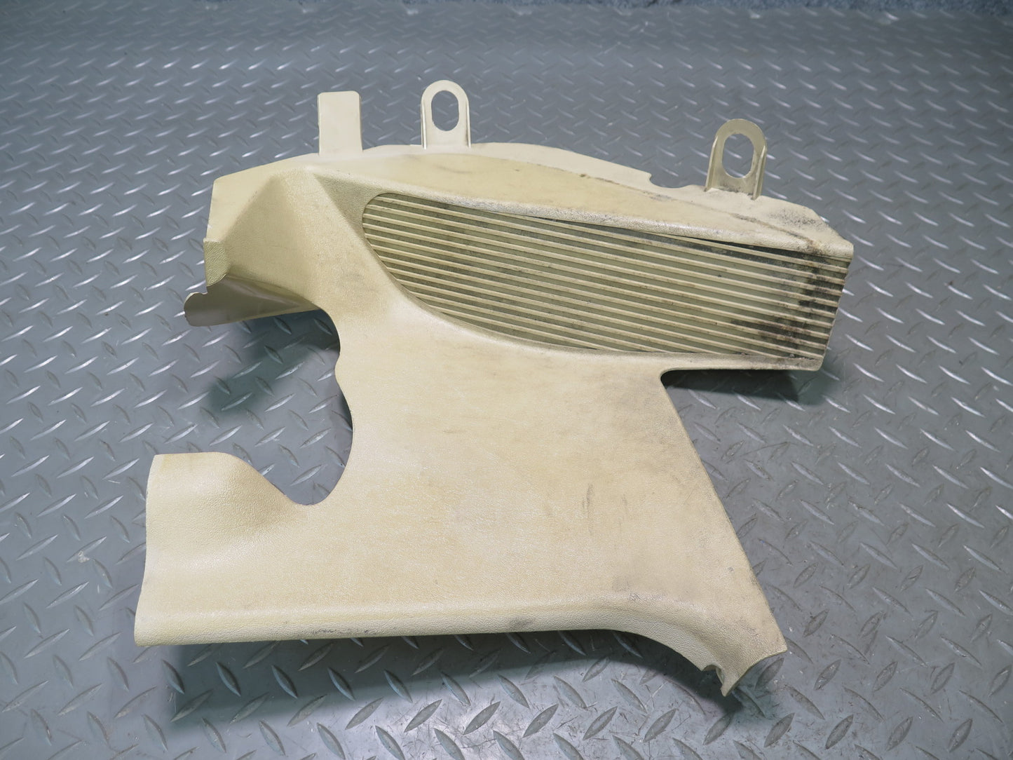 90-95 Mercedes W124 300D Left Footrest & Right Kick Trim Panel Set Beige OEM