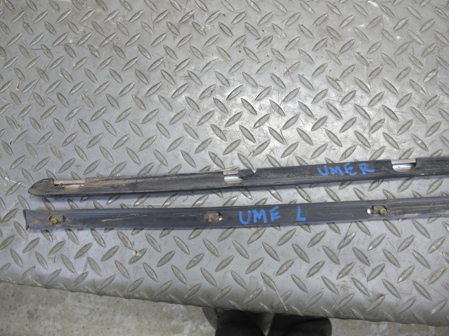 75-76 Mercedes W115 300D Set of 5 Exterior Door Fender Trunk Chrome Molding OEM