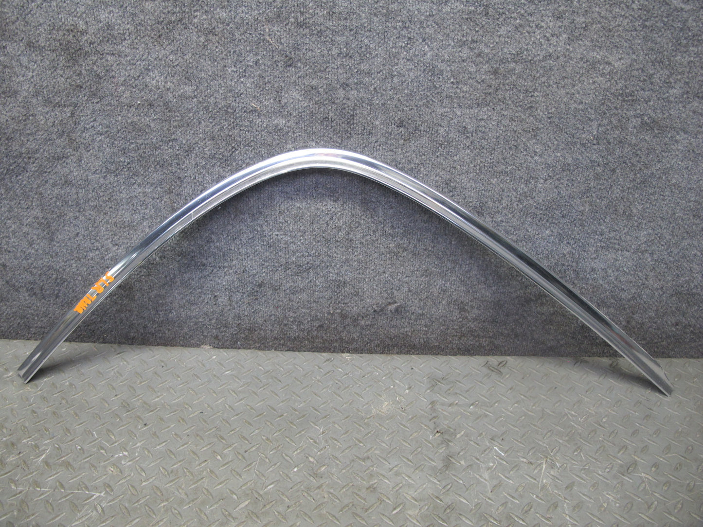 73-85 Mercedes R107 Rear Left & Right Lid Chrome Trim Molding w Nuts Set OEM