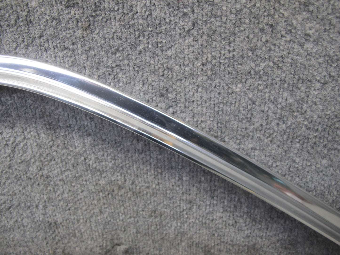 73-85 Mercedes R107 Rear Left & Right Lid Chrome Trim Molding w Nuts Set OEM
