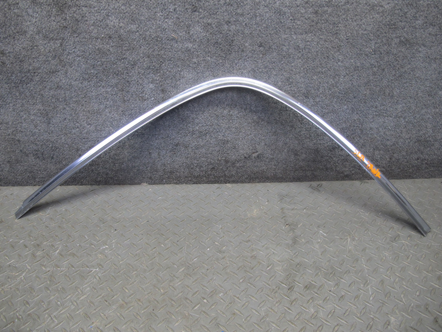 73-85 Mercedes R107 Rear Left & Right Lid Chrome Trim Molding w Nuts Set OEM
