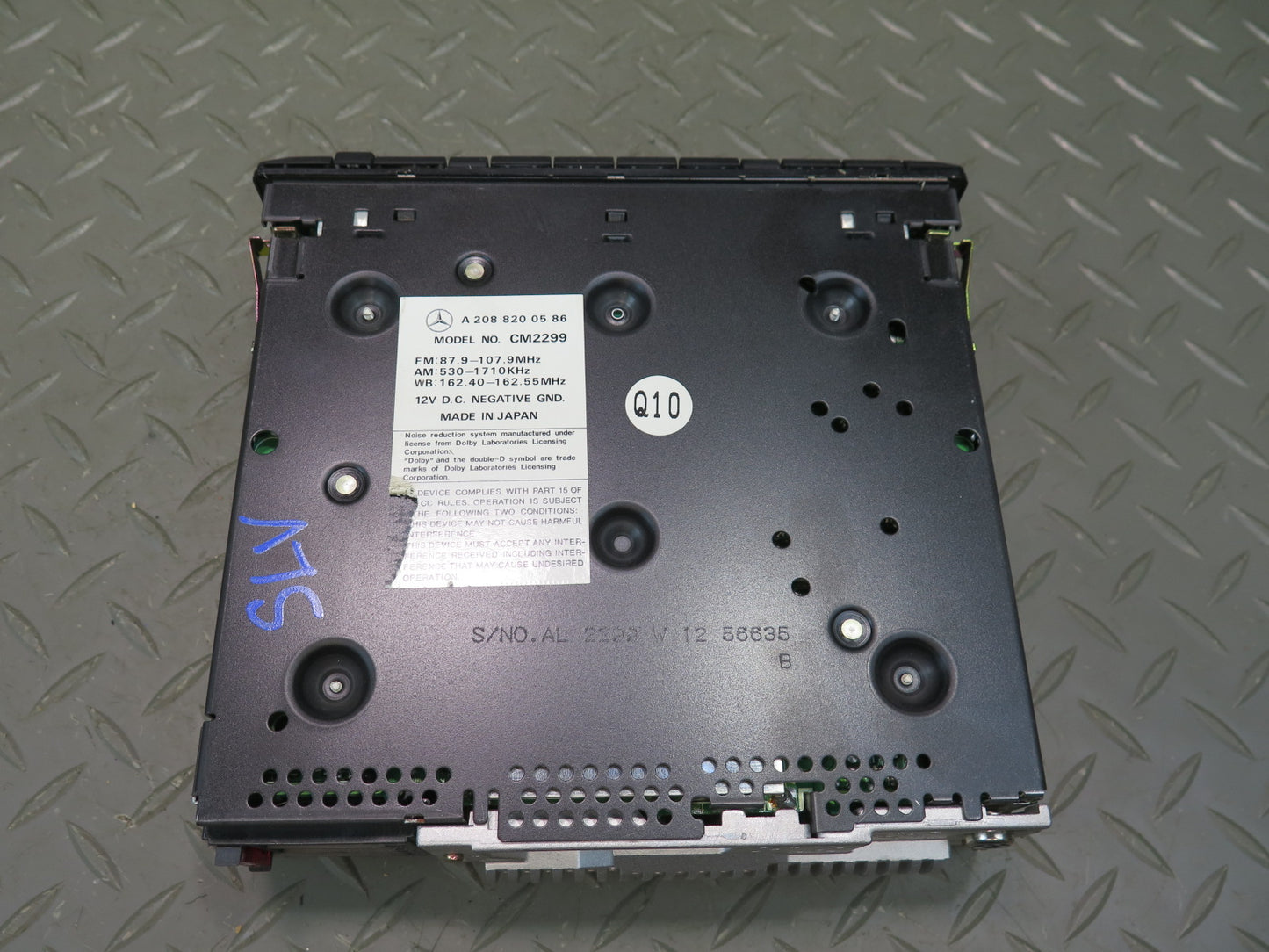 99-02 Mercedes R129 Sl-class Car Stereo Radio Player 2088200586 OEM