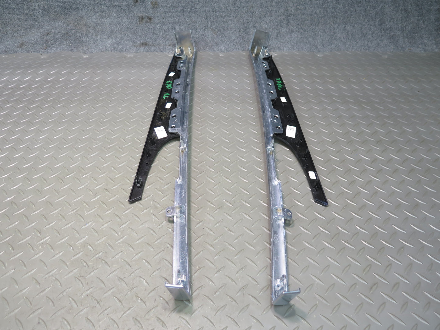 10-13 Porsche Panamera 970 Dash Console Front & Rear Door Panel Trim Black Set