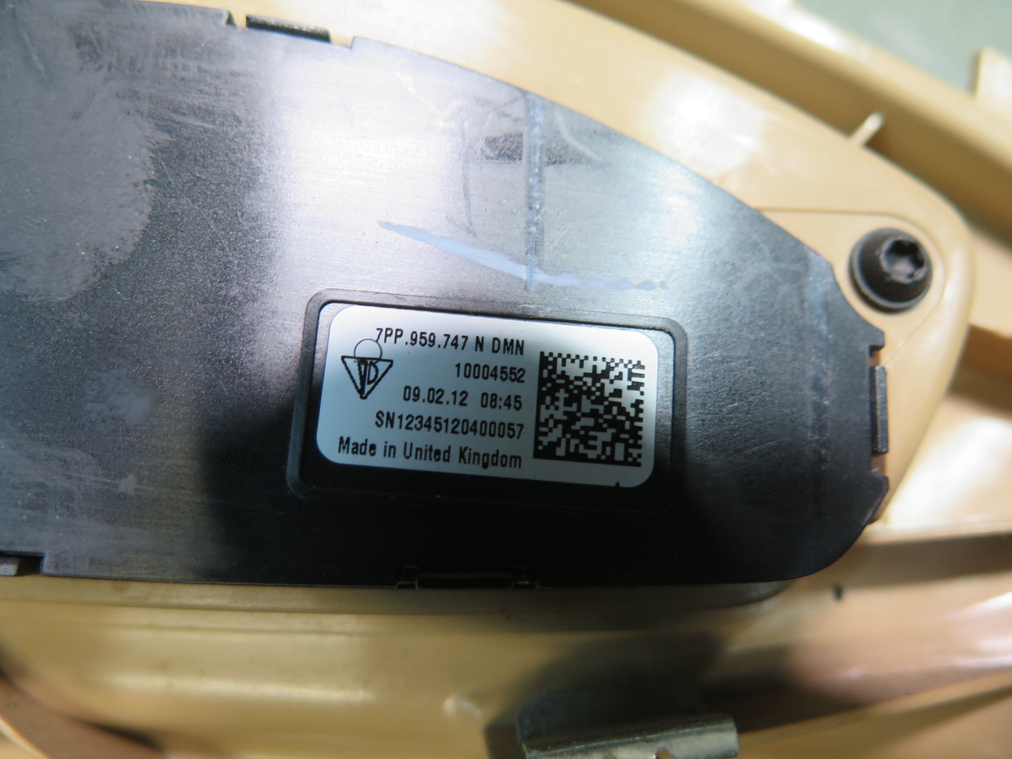 2010-2016 Porsche Panamera 970 Front Left Driver Side Power Seat Switch W/ Trim