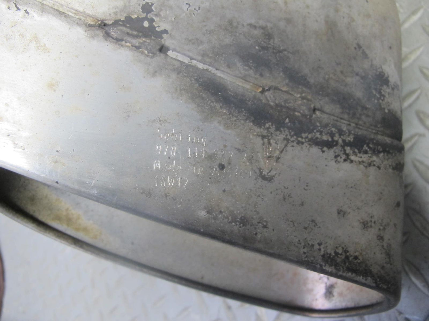 11-16 Porsche Panamera 970 3.6L Rear Right Left Side Exhaust Muffler W/ Tips Set