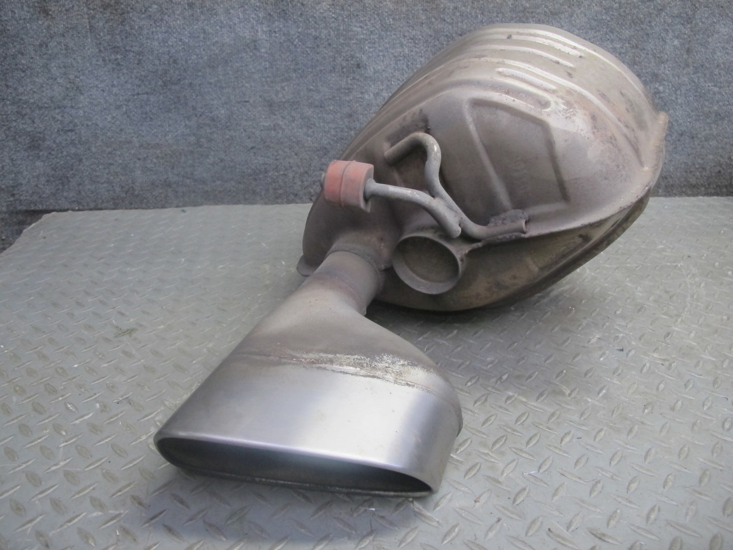 11-16 Porsche Panamera 970 3.6L Rear Right Left Side Exhaust Muffler W/ Tips Set