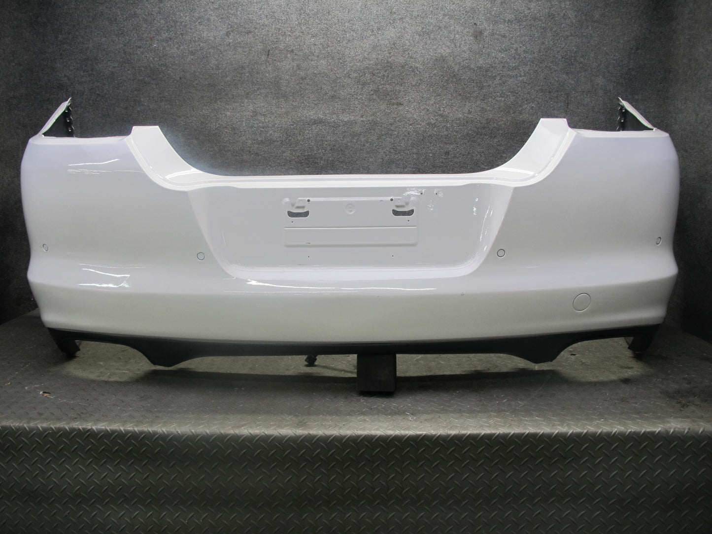 2010-2013 Porsche Panamera 970 Rear Bumper Cover Panel W/ Parking Sensors White