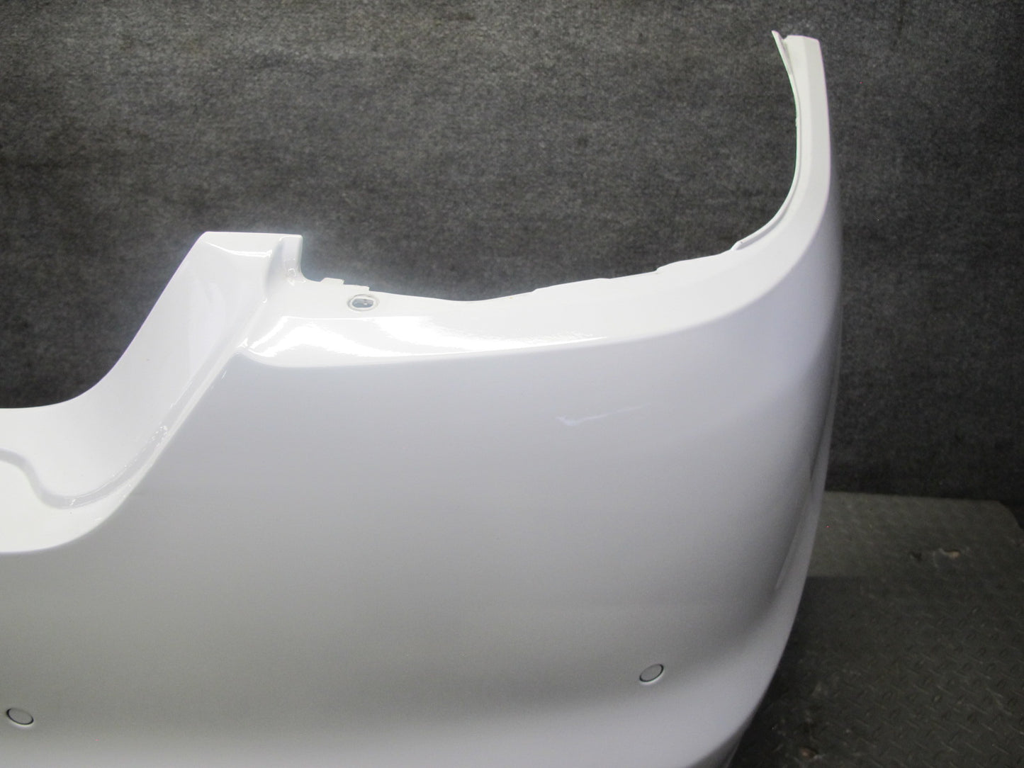 2010-2013 Porsche Panamera 970 Rear Bumper Cover Panel W/ Parking Sensors White