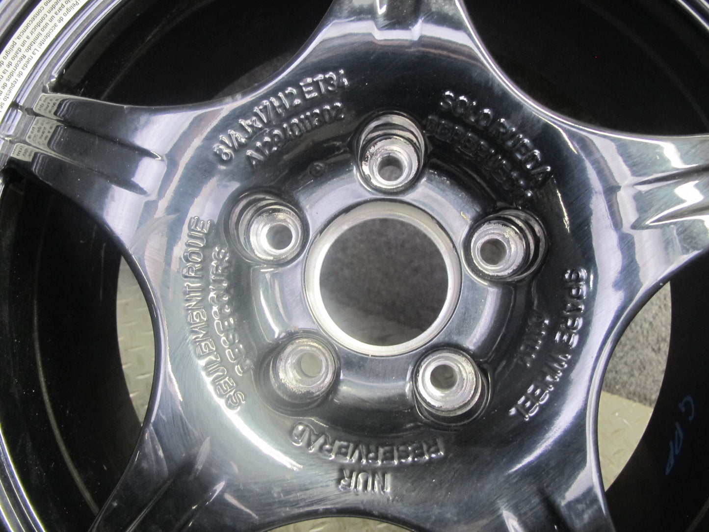 94-02 Mercedes R129 Sl-class Spare Tire R17" Alloy Wheel Rim 17x8.25 ET34 OEM