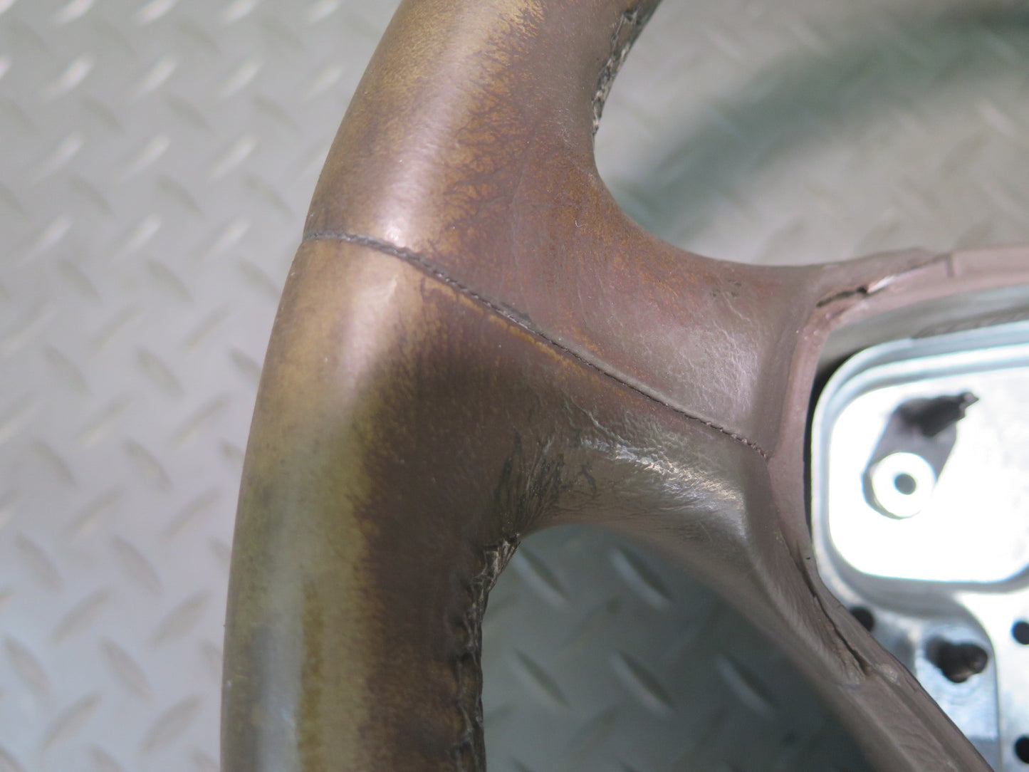 99-02 Mercedes R129 Sl-class Leather Steering Brown OEM