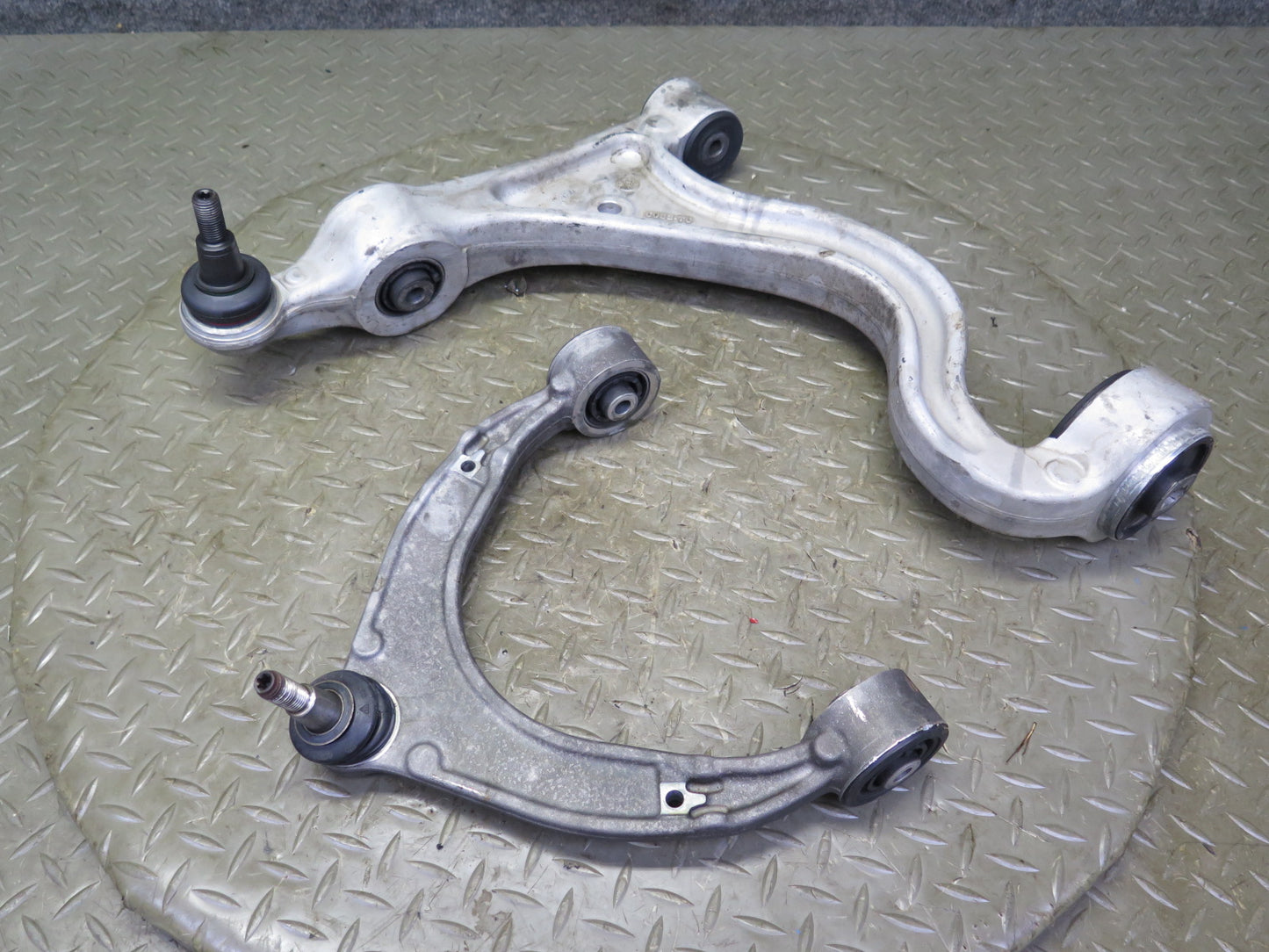 2010-2013 Porsche Panamera 970 RWD Front Left Side Upper Lower Control Arm Set