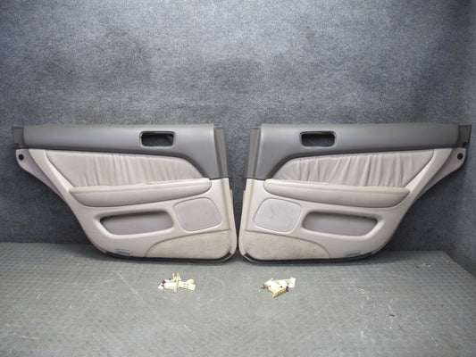 98-00 Lexus UCF20L LS400 Set of 2 Rear Door Interior Trim Cover Panel Ivory OEM