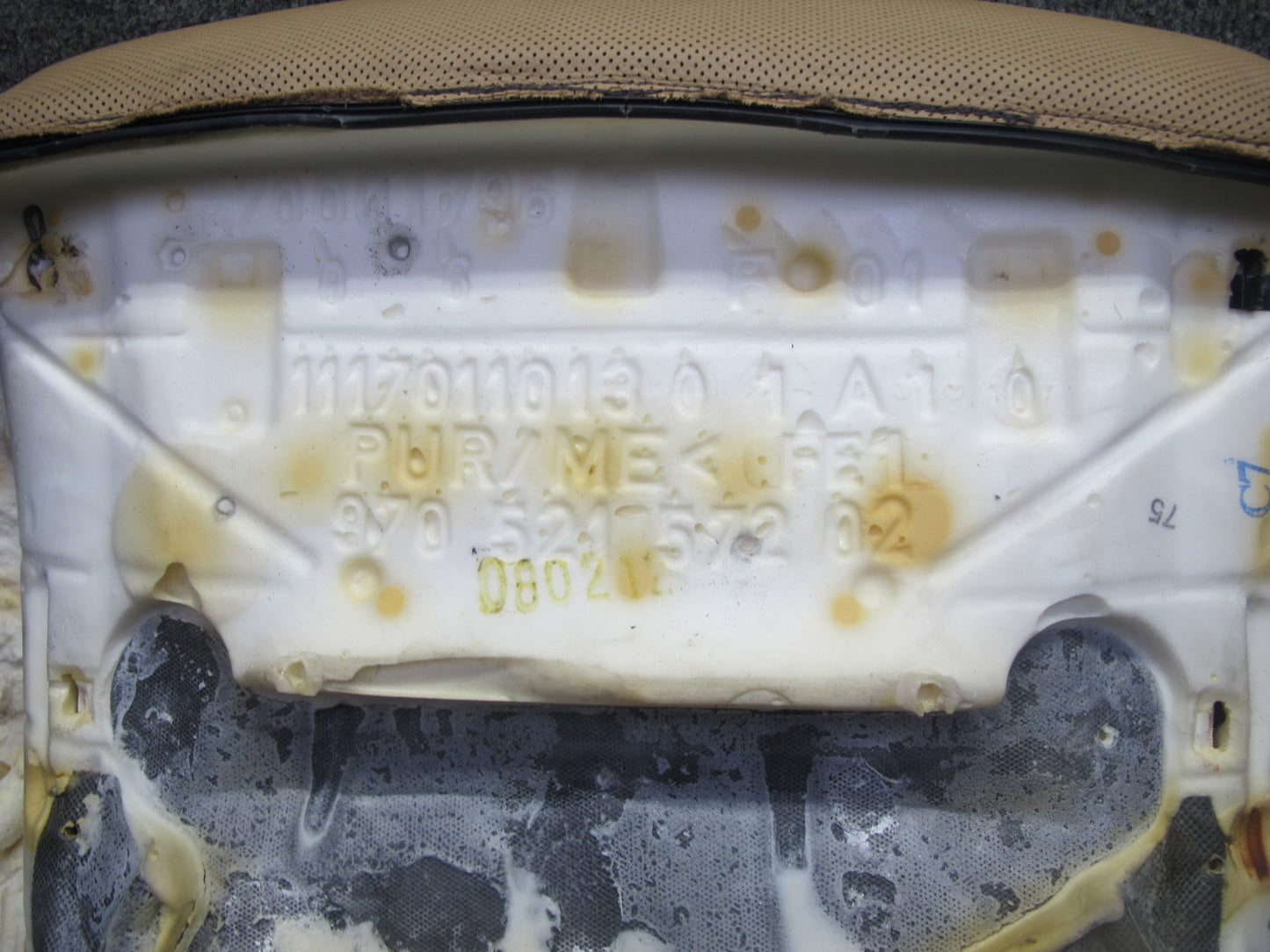 2010-2016 Porsche Panamera 970 Front Right Pass Side Lower Bottom Seat Cushion