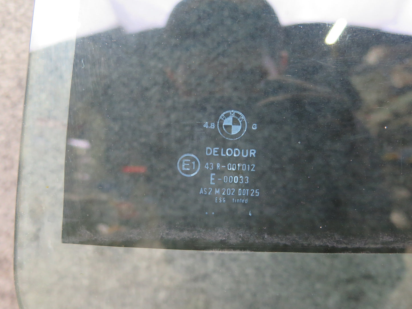 78-89 BMW E24 633CSI 635CSI Rear Left Quarter Glass Window Tinted OEM